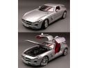 Maisto MI36196 MERCEDES SLS AMG 2010 SILVER 1:18 Modellino