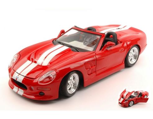 Maisto MI31142R SHELBY SERIES ONE 1998 RED W/WHITE STRIPES 1:18 Modellino