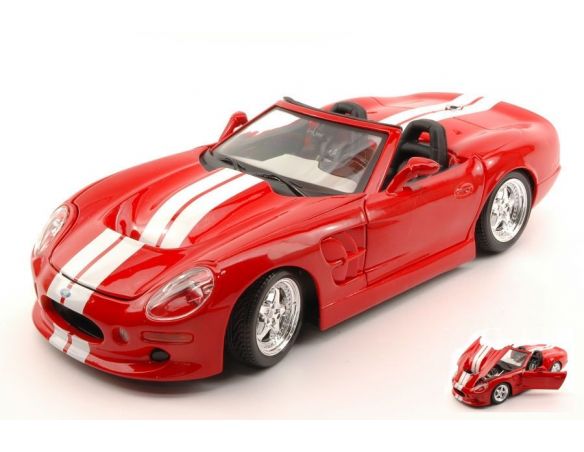 Maisto MI31142R SHELBY SERIES ONE 1998 RED W/WHITE STRIPES 1:18 Modellino