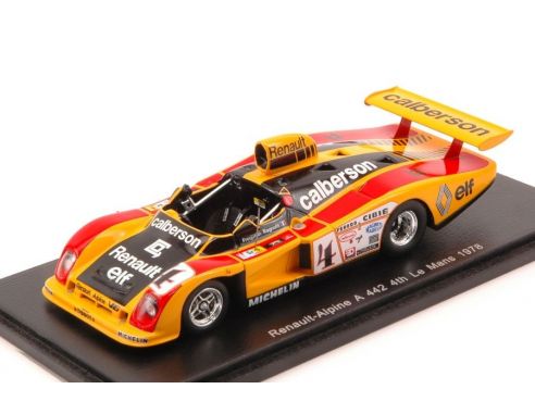 Spark Model S4376 ALPINE A442 A N.4 4th LM 1978 RAGNOTTI-FREQUELIN-JABOUILLE 1:43 Modellino