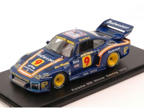Spark Model S43SE79 PORSCHE 935 N.9 WINNER 12H SEBRING 1979 B.AKIN-R.McFARLIN-R.WOODS 1:43 Modellino