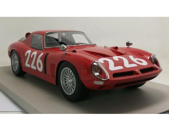 Tecnomodel TMD1833B BIZZARRINI 5300 GT N.226 DNF TARGA FLORIO 1966 A.NIERI-E.BERNEY 1:18 Modellino