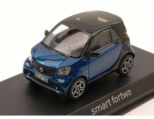 Norev NV351420 SMART FORTWO 2015 BLACK & BLUE 1:43 Modellino