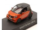Norev NV351422 SMART FORTWO CABRIO 2015 ORANGE/BLACK GLOSS 1:43 Modellino