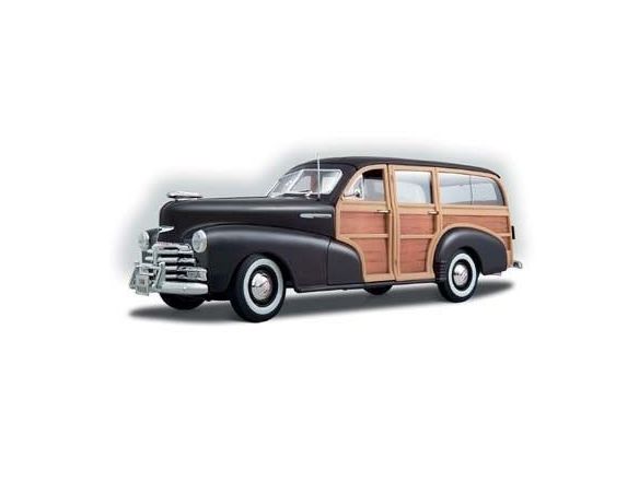 Maisto MI36854 CHEVROLET FLEETMASTER WOODY 1948 BROWN 1:18 Modellino