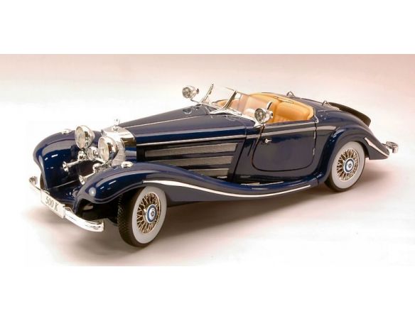 Maisto MI36862B MERCEDES 500 K TYPE 1936 BLUE 1:18 Modellino