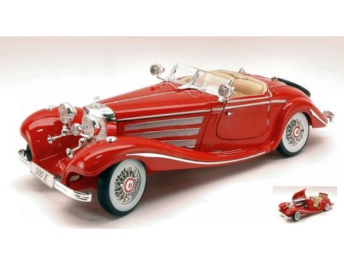 Maisto MI36862R MERCEDES 500 K TYPE 1936 RED 1:18 Modellino