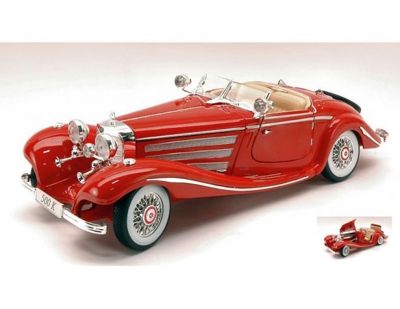 Maisto MI36862R MERCEDES 500 K TYPE 1936 RED 1:18 Modellino