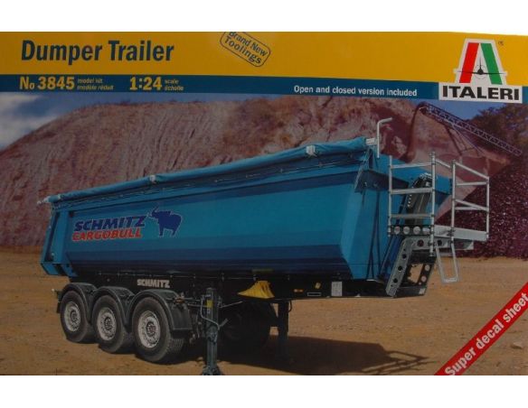 Italeri IT3845 DUMPER TRAILER KIT 1:24 Modellino