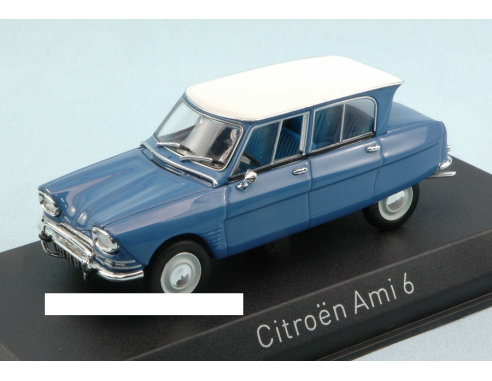 Norev NV153505 CITROEN AMI 6 1967 PASTEL BLUE W/WHITE ROOF 1:43 Modellino