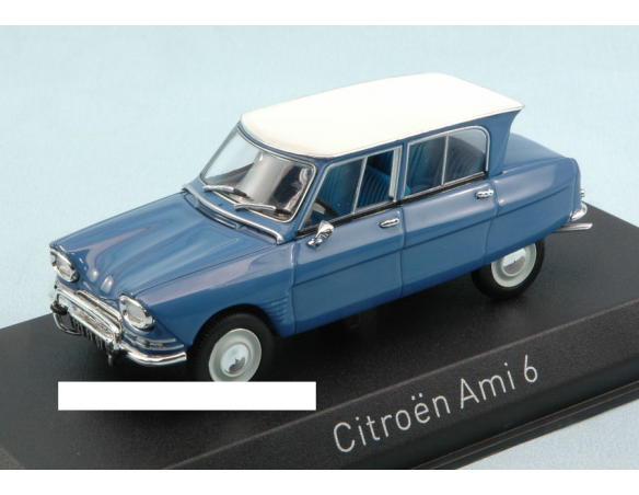 Norev NV153505 CITROEN AMI 6 1967 PASTEL BLUE W/WHITE ROOF 1:43 Modellino
