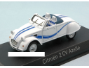 Norev NV150093 CITROEN 2 CV CABRIOLET AZELLE 1990 WHITE W/BLUE DECO 1:43 Modellino