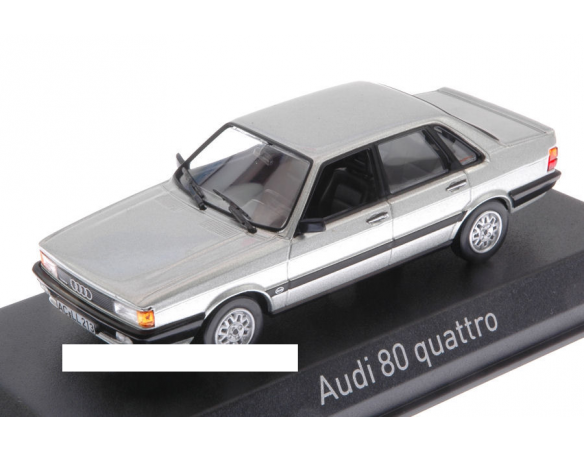 Norev NV830028 AUDI 80 GTE QUATTRO 1985 SILVER 1:43 Modellino
