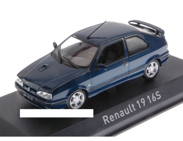 Norev NV511907 RENAULT 19 16S 1992 SPORT BLUE 1:43 Modellino