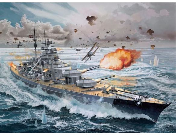 Revell RV05144 BATTLESHIP BISMARCK PLATINUM EDITION KIT 1:350 Modellino