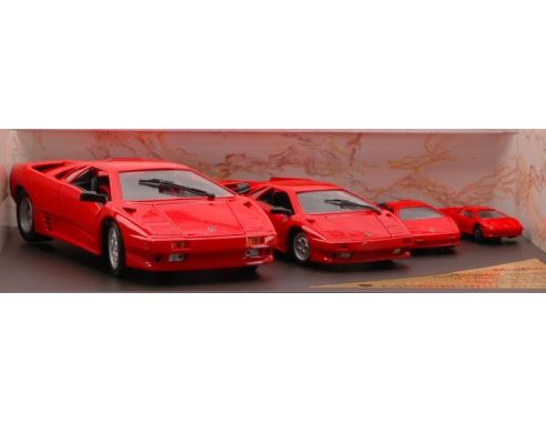 Maisto MI98896R LAMBORGHINI DIABLO 1:18-1:24-1:32-1:43 Pz.4 RED SCAT.USURATA Auto Stradali