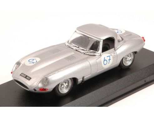 Best Model BT9037 JAGUAR E SPYDER N.67 DNF 1000 KM NURBURGRING 1963 LINDNER-NOCKER 1:43 Modellino