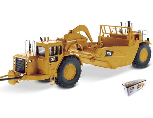 Diecast Master DM85175 CAT 657G WHEEL TRACTOR SCRAPER 1:50 Modellino