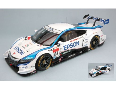 Ebbro EB81036 HONDA NSX N.64 14th SUPER GT500 OKAYAMA 2015 D.NAKAJIMA-B.BAGUETTE 1:18 Modellino