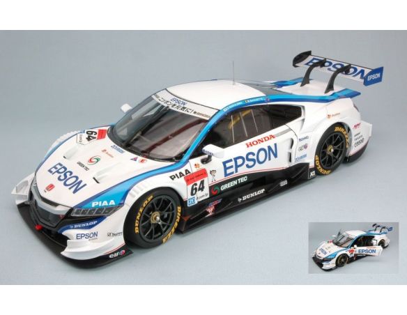 Ebbro EB81036 HONDA NSX N.64 14th SUPER GT500 OKAYAMA 2015 D.NAKAJIMA-B.BAGUETTE 1:18 Modellino