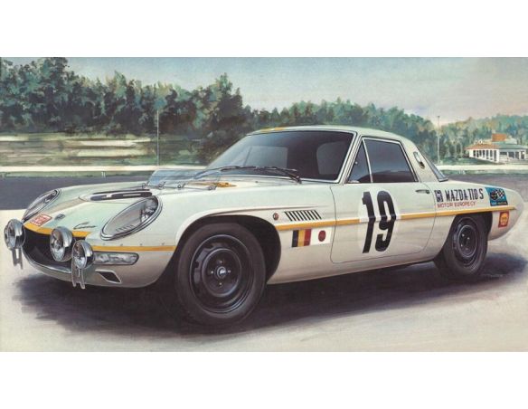 Hasegawa HG20274 MAZDA COSMO SPORT (N.19 4th-N.18 DNF) MARATHON DE LA ROUTE 1968 KIT 1:24 Modellino