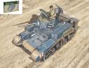 Italeri IT15761 M3 STUART LIGHT TANK KIT 1:56 Modellino