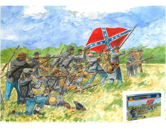 Italeri IT6178 CONFEDERATE INFANTRY KIT 1:72 Modellino