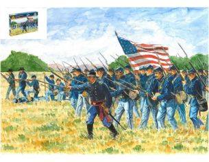Italeri IT6177 UNION INFANTRY AMERICAN CIVIL WAR KIT 1:72 Modellino