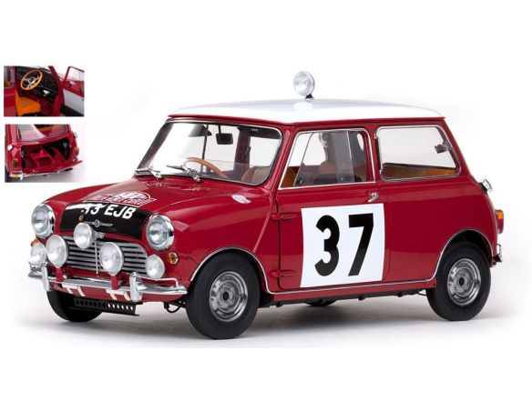 SunStar SS5321 MORRIS COOPER S N.37 WINNER MONTE CARLO 1964 P.HOPKIRK-H.LIDDON 1:12 Modellino