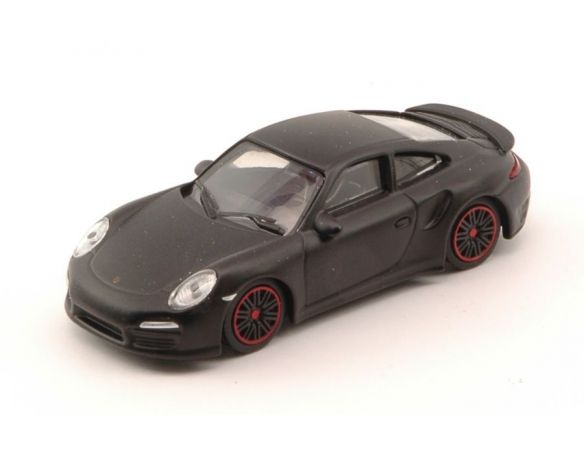 Schuco SH20126 PORSCHE TURBO (991) MATT BLACK 1:64 Modellino