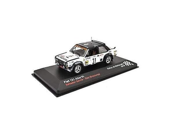 Abrex ABRMC029 FIAT 131 ABARTH N.31 RETIRED MONTE CARLO 1979 S.SERVIA'-A.BUSTRENGA 1:43 Modellino