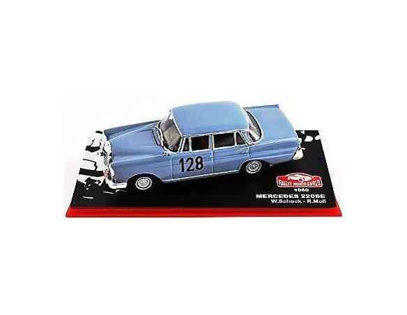 Abrex ABRMC016 MERCEDES 220 SE N.128 WINNER MONTE CARLO 1960 W.SCHOCK-R.MOLL 1:43 Modellino