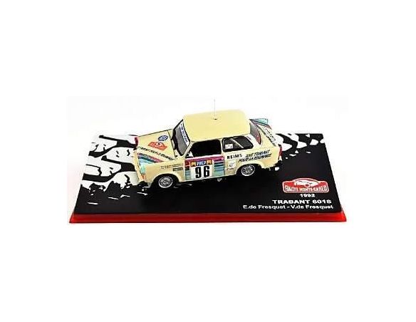 Abrex ABRMC032 TRABANT 601S N.96 76th MONTE CARLO 1992 E.DE FRESQUET-V.DE FRESQUET 1:43 Modellino