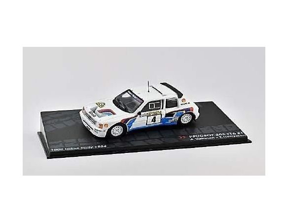 Abrex ABITR010 PEUGEOT 205 T16 N.4 WINNER 1000 LAKES 1984 A.VATANEN-T.HARRYMAN 1:43 Modellino