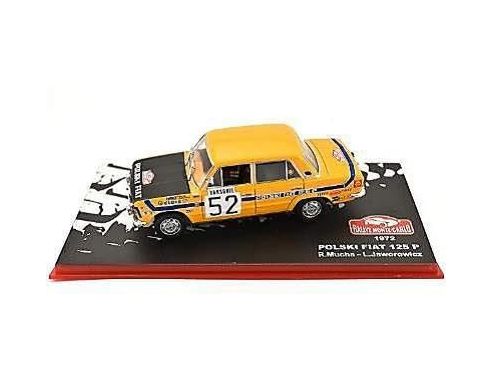 Abrex ABRMC028 POLSKI FIAT 125P N.52 24th MONTE CARLO 1972 R.MUCHA-L.JAWOROWICZ 1:43 Modellino