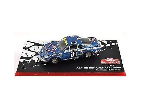 Abrex ABRMC007 ALPINE A110 1600 N.19 11th MONTE CARLO 1976 M.MOUTON-F.CONCONI 1:43 Modellino