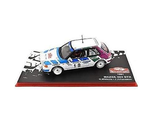 Abrex ABRMC011 MAZDA 323 GTX N.10 RETIRED MONTE CARLO 1991 H.MIKKOLA-S.JOHANSSON 1:43 Modellino