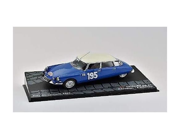 Abrex ABITR049 CITROEN DS21 N.195 WINNER MONTE CARLO 1966 P.TOIVONEN-E.MIKKANDER 1:43 Modellino