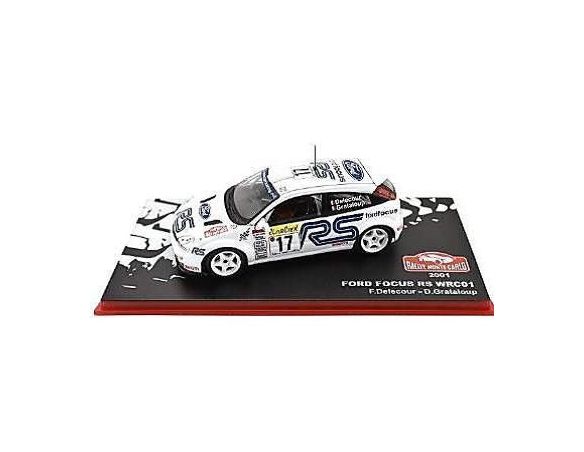 Abrex ABRMC012 FORD FOCUS RS WRC N.17 3rd MONTE CARLO 2001 F.DELECOUR-D.GRATALOUP 1:43 Modellino