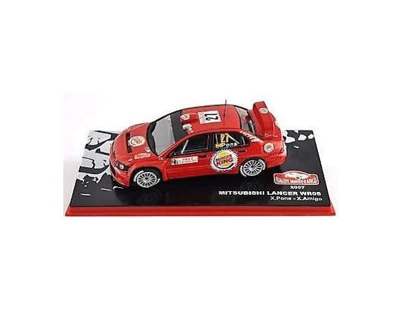 Abrex ABRMC034 MITSUBISHI LANCER WR05 N.27 26th MONTE CARLO 2007 X.PONS-X.AMIGO' 1:43 Modellino