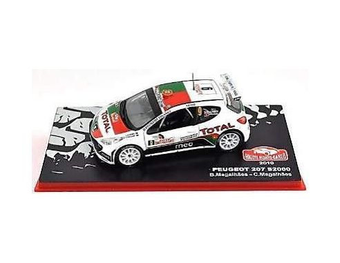 Abrex ABRMC009 PEUGEOT 207 S2000 N.9 7th MONTE CARLO 2010 B.MAGALHAES-C.MAGALHAES 1:43 Modellino