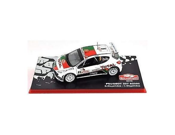 Abrex ABRMC009 PEUGEOT 207 S2000 N.9 7th MONTE CARLO 2010 B.MAGALHAES-C.MAGALHAES 1:43 Modellino