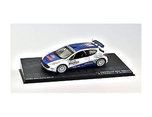 Abrex ABITR013 PEUGEOT 207 S 2000 N.5 WINNER SANREMO 2010 P.ANDREUCCI-A.ANDREUSSI 1:43 Modellino