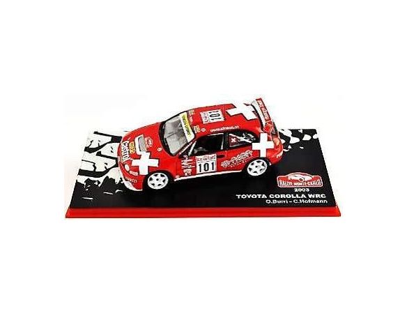 Abrex ABRMC023 TOYOTA COROLLA WRC N.N.101 12th MONTE CARLO 2003 O.BURRI-C.HOFMANN 1:43 Modellino