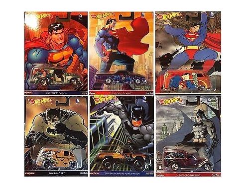 Hot Wheels HWDLB45 POP CULTURE BATMAN & SUPERMAN Pz.6 1:64 Modellino