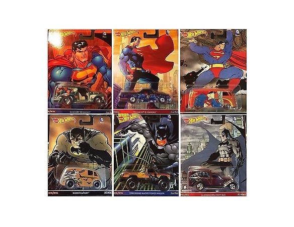 Hot Wheels HWDLB45 POP CULTURE BATMAN & SUPERMAN Pz.6 1:64 Modellino