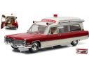 Greenlight GREEN18003 CADILLAC s&s 1966 HIGH TOP AMBULANCE RED/WHITE 1:18 Modellino