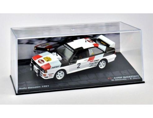 Abrex ABITR008 AUDI QUATTRO N.2 WINNER SWEDISH 1981 H.MIKKOLA-A.HERTZ 1:43 Modellino
