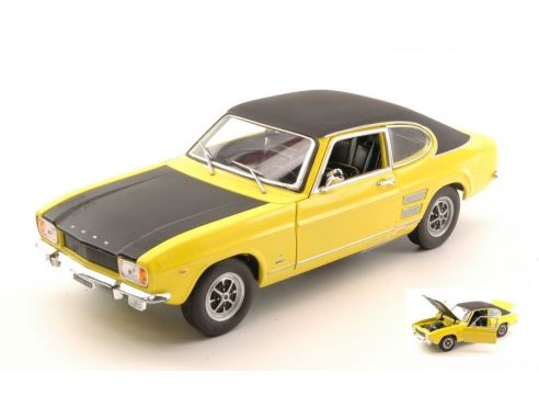 Nostalgie NT058 FORD CAPRI GT XLR 1700 1970 YELLOW/BLACK 1:24 Modellino