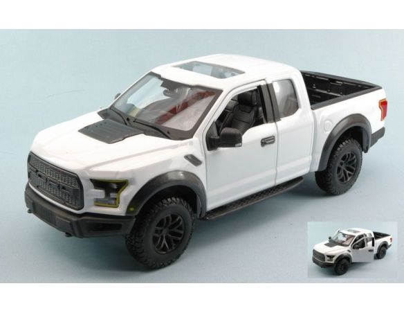 Maisto MI31710W FORD RAPTOR 2017 WHITE 1:24 Modellino